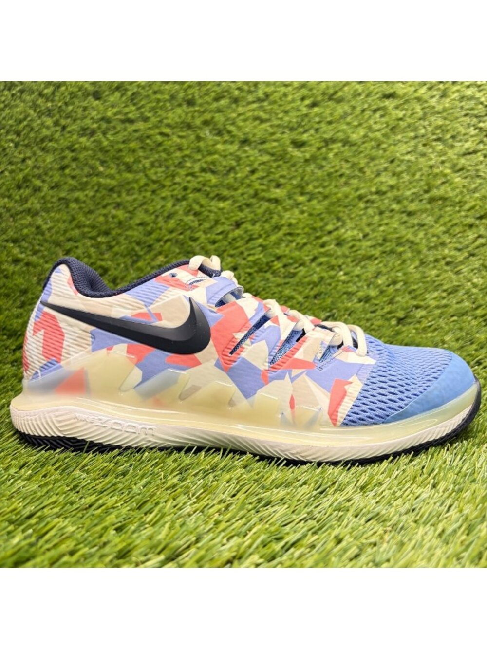 Nike Air Zoom Vapor X Prism Womens Size 8 Blue Athletic Tennis Shoes Sneakers